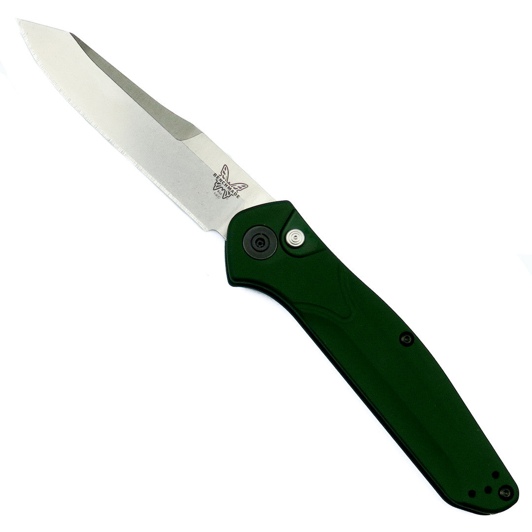 Benchmade  Auto Osborne Knife – CPM-S30V Satin Blade, Green Aluminum Handle 9400
