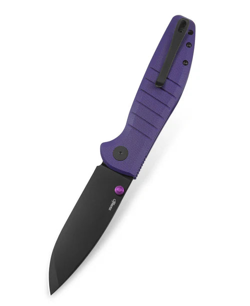 BESTECHMAN GOODBOY BMK04F: 3.54" D2 Steel Blade, G10 Scales, Button Lock, Thumb St
