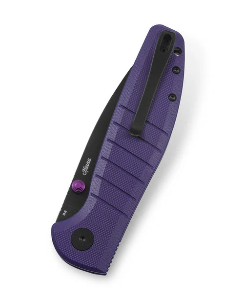 BESTECHMAN GOODBOY BMK04F: 3.54" D2 Steel Blade, G10 Scales, Button Lock, Thumb St