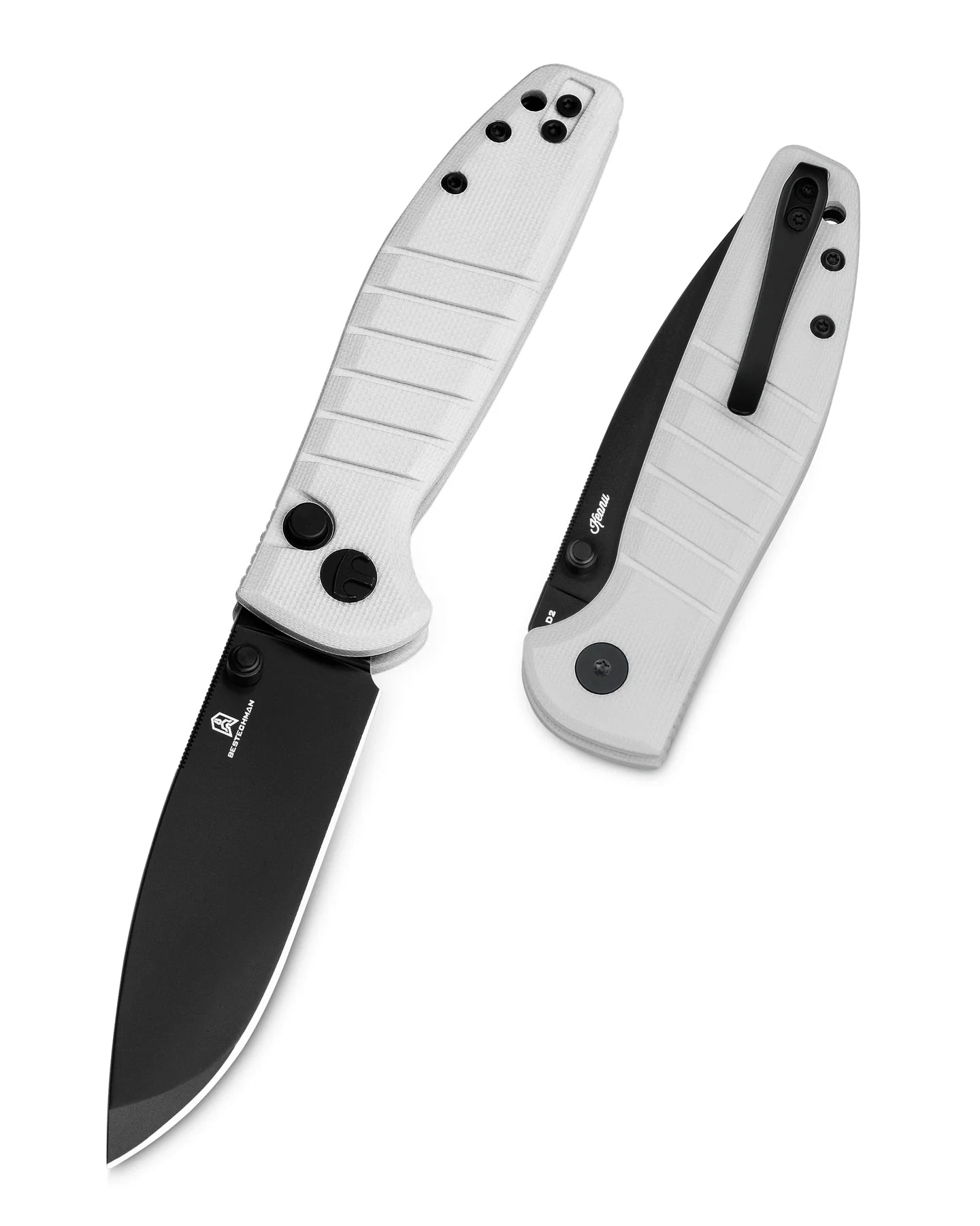 BESTECHMAN GOODBOY Jr. BMK10I: 2.83" D2 Steel Blade, G10 Scales, Button Lock