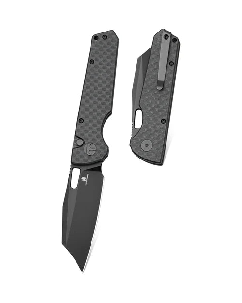 BESTECHMAN Guardian BMK11E: 3.209" D2 Blade, G10 Scales, Button Lock, Folding Knife