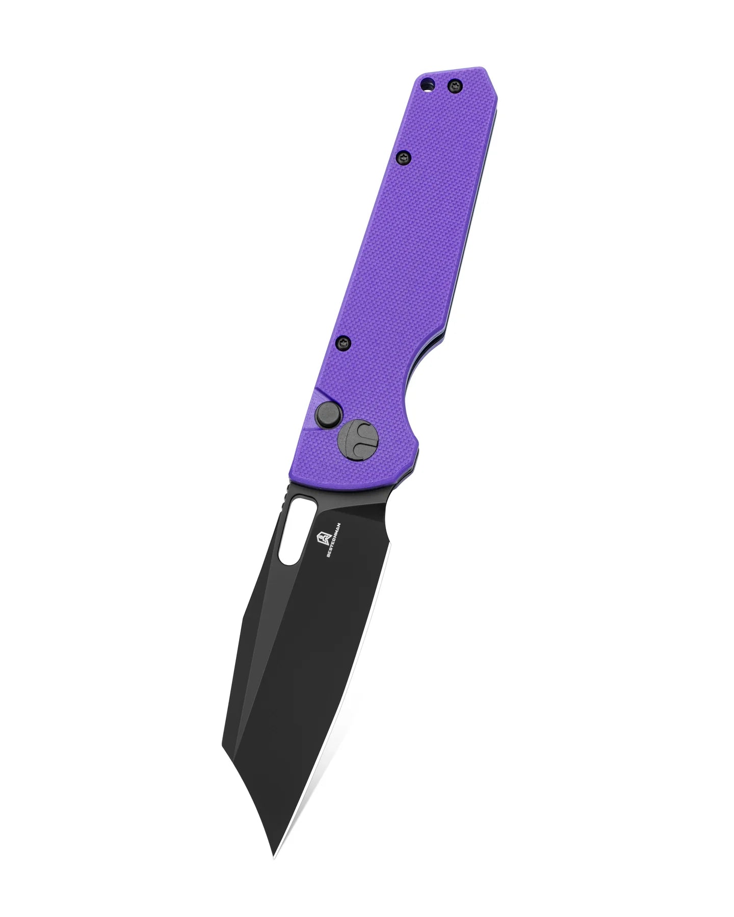 BESTECHMAN Guardian BMK11H: 3.209" D2 Blade, G10 Scales, Button Lock, Folding Knife