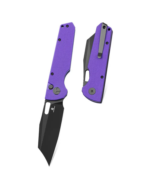 BESTECHMAN Guardian BMK11H: 3.209" D2 Blade, G10 Scales, Button Lock, Folding Knife