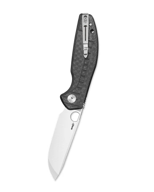 BESTECHMAN Angry Owl BMK12F-1: 3.252" D2 Blade, G10 Scales, Button Liner Lock, Folding Knife