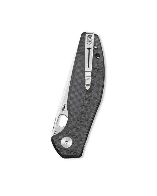 BESTECHMAN Angry Owl BMK12F-1: 3.252" D2 Blade, G10 Scales, Button Liner Lock, Folding Knife