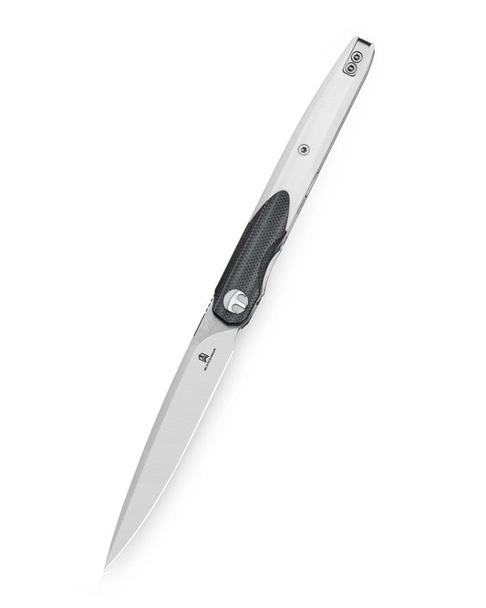 BESTECHMAN LANZA BMK14A: 3.45" 14C28N Steel Blade, G10 Scales, Liner Lock, Front Flipper