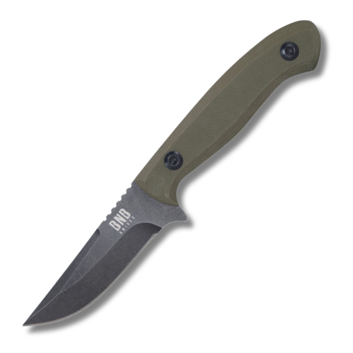 BNB Knives Skinner DC53 Steel G10 OD Green Handle (Model: BNB5055OD)