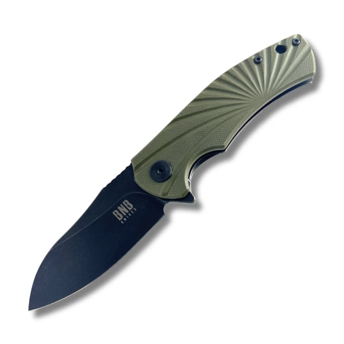 BNB Knives OD Fin pocket knife,  bnb1331BG