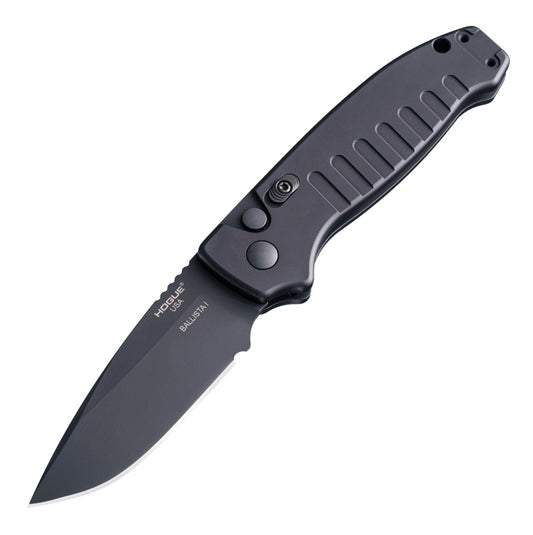 Hogue Ballista 1 Drop Point Matte Black Automatic Knife 64130