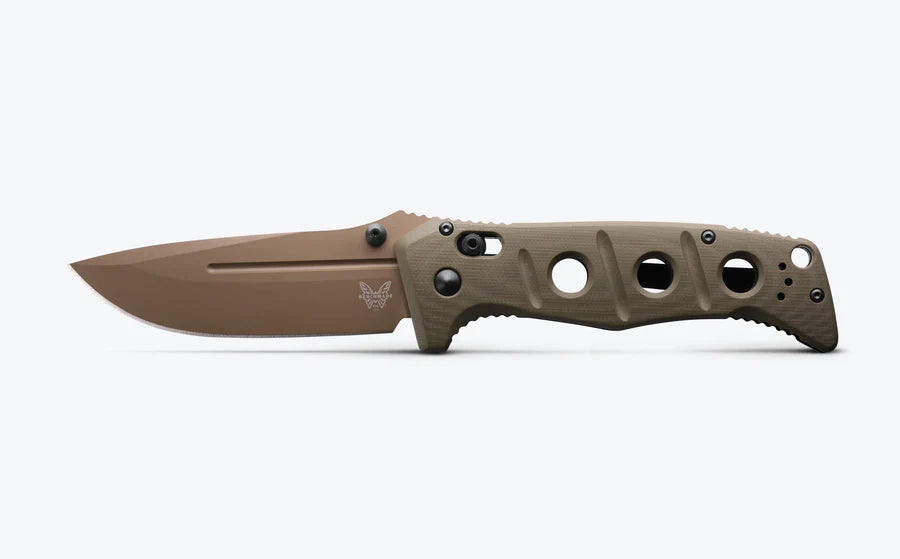 Benchmade Adamas AXIS Lock Knife Olive G-10 3.8" Fe Blade 275FE-2