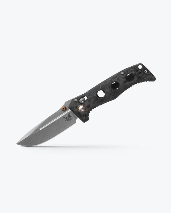 Benchmade Mini Adamas Marbled Carbon Fiber 3.25"  Drop-point BM-273-03