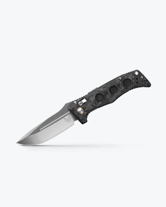 Benchmade Mini Auto Adamas AXIS Lock Knife Black Carbon Fiber 3.25" SW BM-2730-03