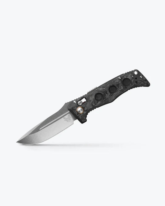 Benchmade Mini Auto Adamas AXIS Lock Knife Black Carbon Fiber 3.25" SW BM-2730-03