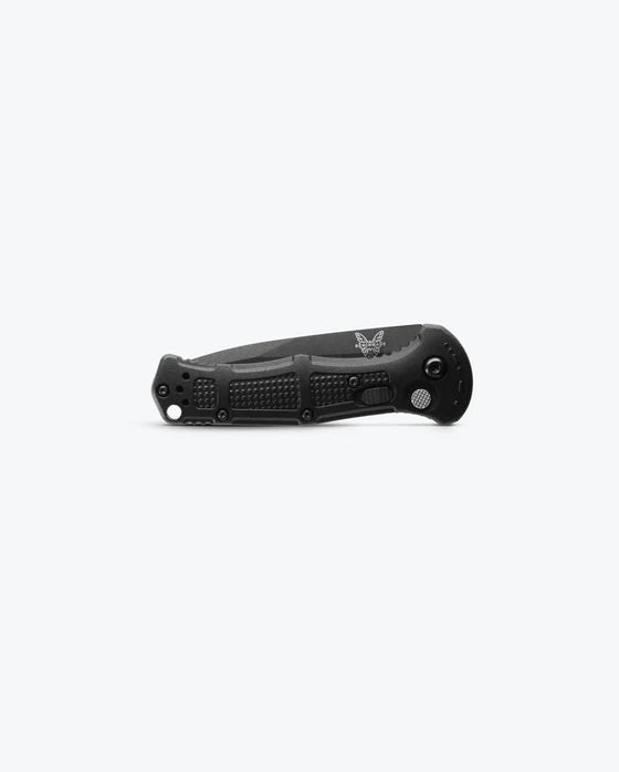 Benchmade  Mini Claymore AUTO  3" CPM-D2 Cobalt Black Drop Point Plain Blade 9570BK