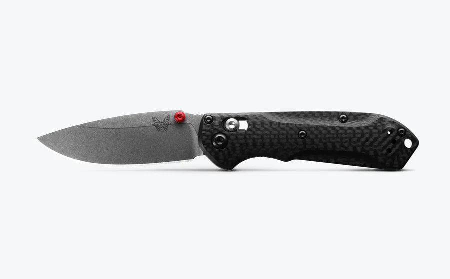 Benchmade Mini Freek AXIS Lock Knife Carbon Fiber S90V 3" Stonewash Blade BM-565-1