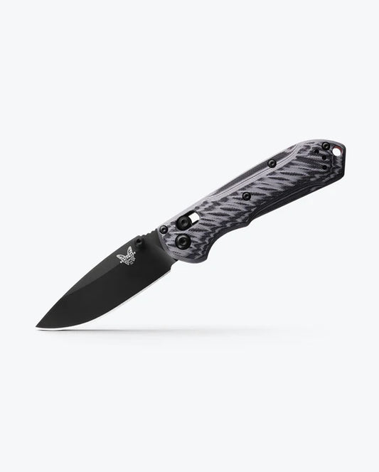 Benchmade Mini Freek Folding Knife G-10 Black/Gray 3" Black Blade BM-565BK-02