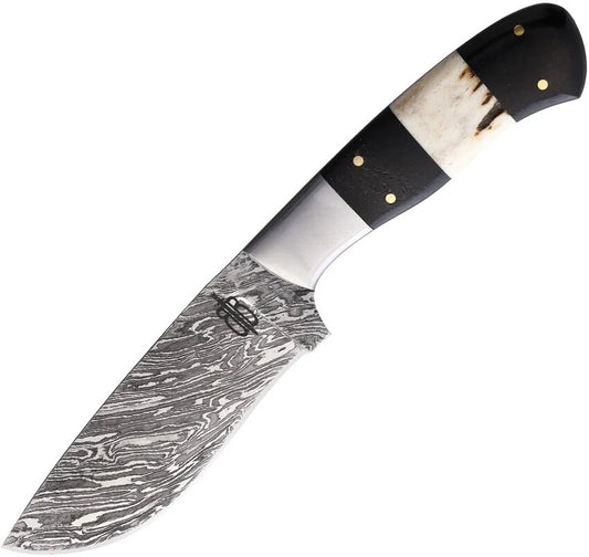 BnB  Custom Handmade Damascus Steel Cowboy Hunter Fixed Blade Knife