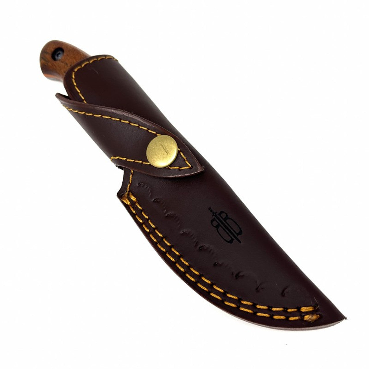 BnB Knives Game Skinner Knife 3" 1095 Damascus Clip Point Plain Edge Blade, BNB5055