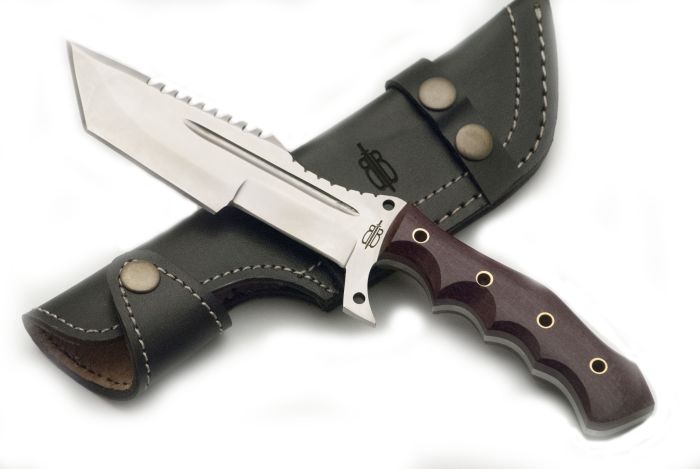 BnB Knives Tanto Tracker (Red Micarta)