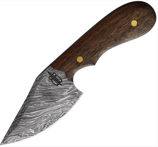 BnB Knives Wild Skinner – Damascus / Walnut Wood  bnb134660