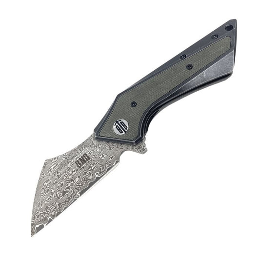 Bnb Knives Damascus Shark Fin bnb3340D