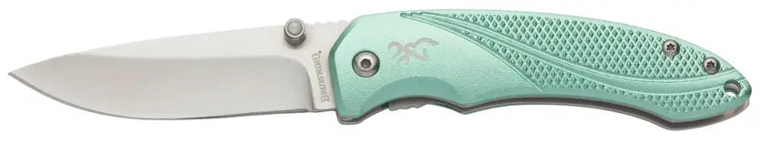 Browning Allure green aluminum alloy scales 2.91"blade   3220360B