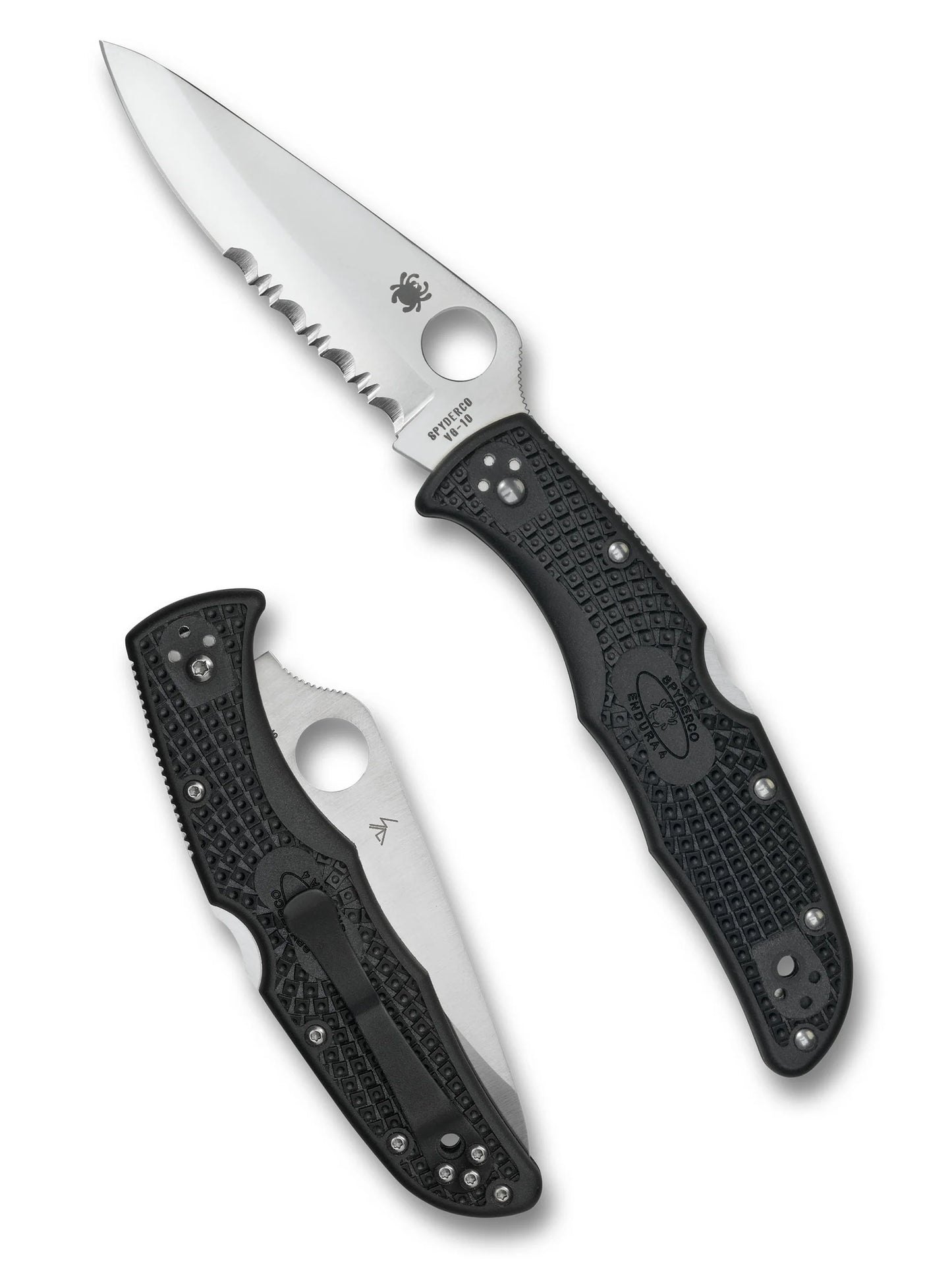 Spyderco Endura® 4 Lightweight – C10PSBK (CombinationEdge, Black FRN)
