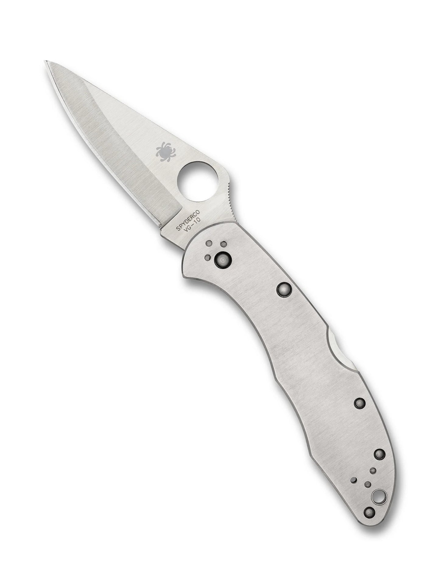 Spyderco Delica® 4 Stainless  Folding Knife – VG-10 Stainless Steel Blade C11P