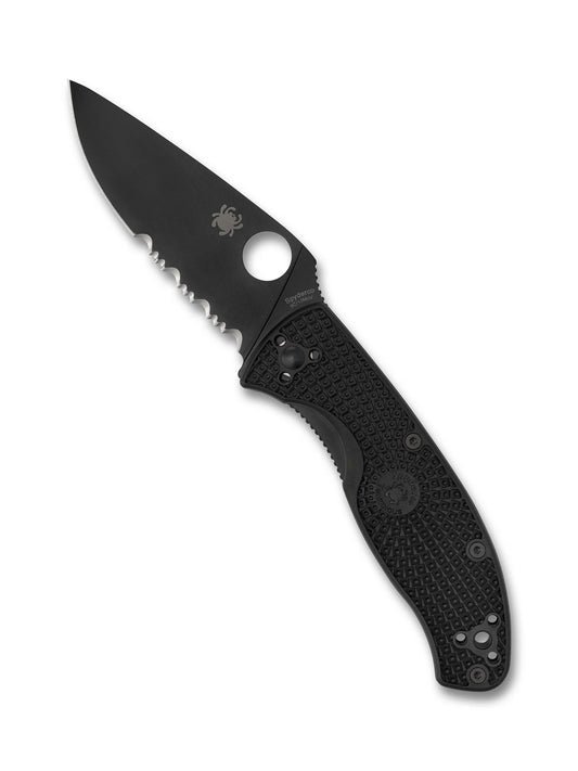 Spyderco Tenacious® Lightweight – C122PSBBK (CombinationEdge, Black Oxide Blade)