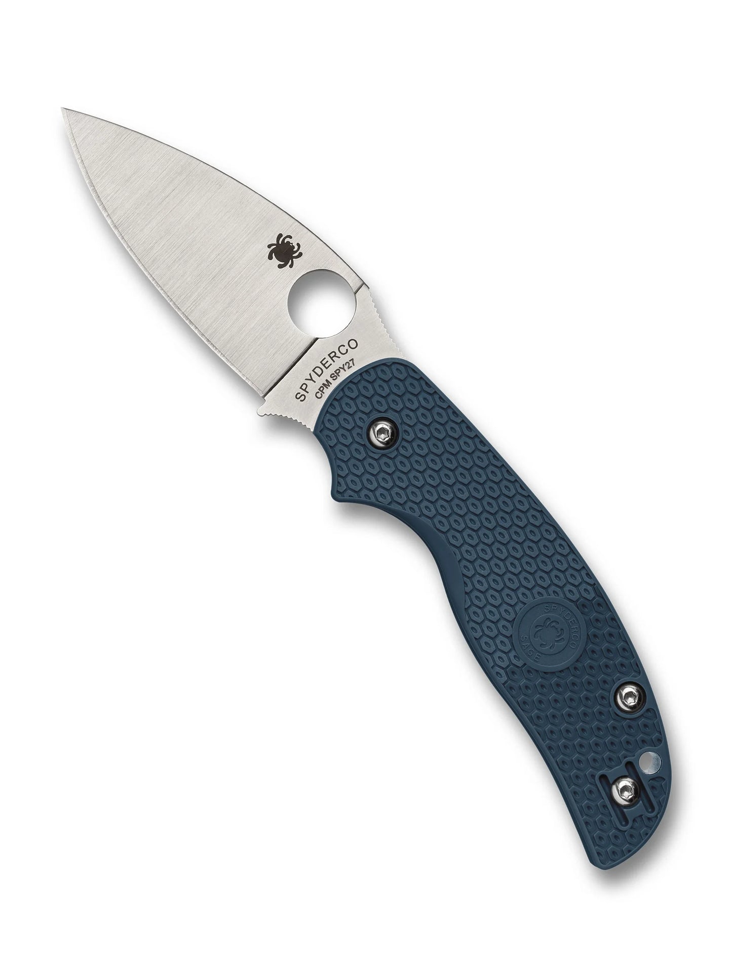 Spyderco Sage 5 Lightweight CPM SPY27 Folding Knife | Blue FRN | C123PCBL
