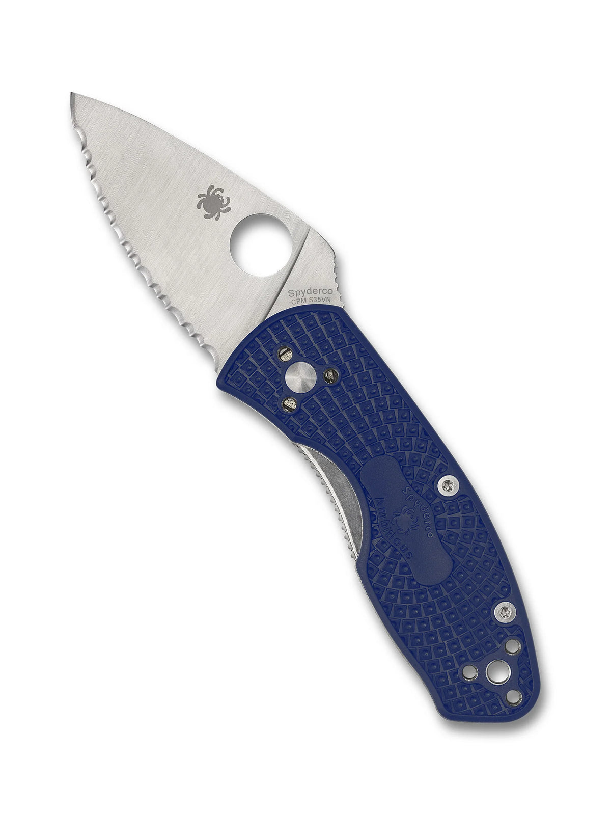 Spyderco Ambitious Lightweight CPM S35VN SpyderEdge Folding Knife C148SBL
