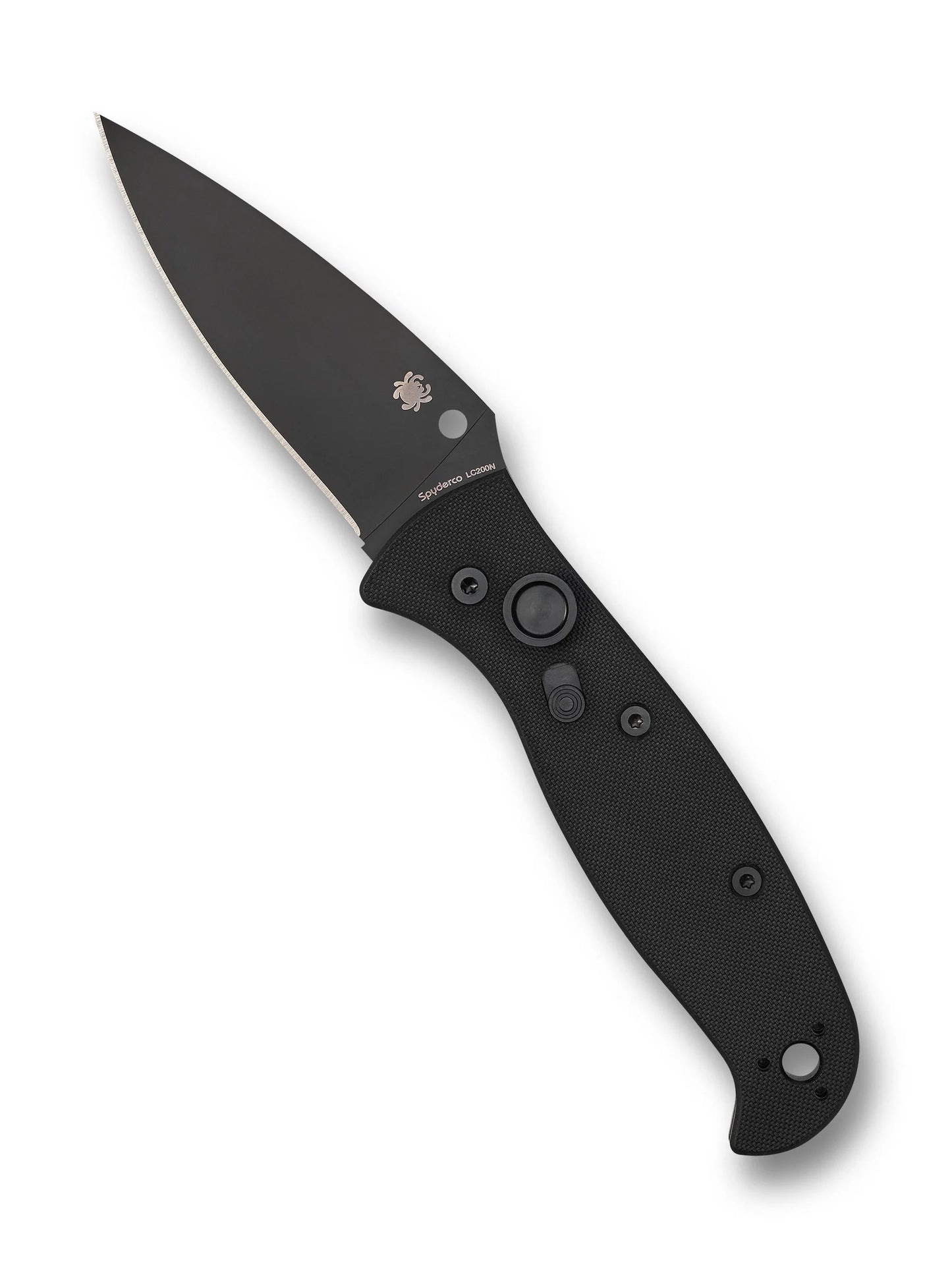 Spyderco Autonomy 2 C165GPBBK2 Folding Knife LC200N G-10 Button Lock