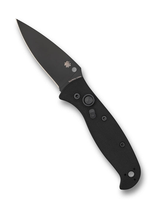 Spyderco Autonomy 2 C165GPBBK2 Folding Knife LC200N G-10 Button Lock