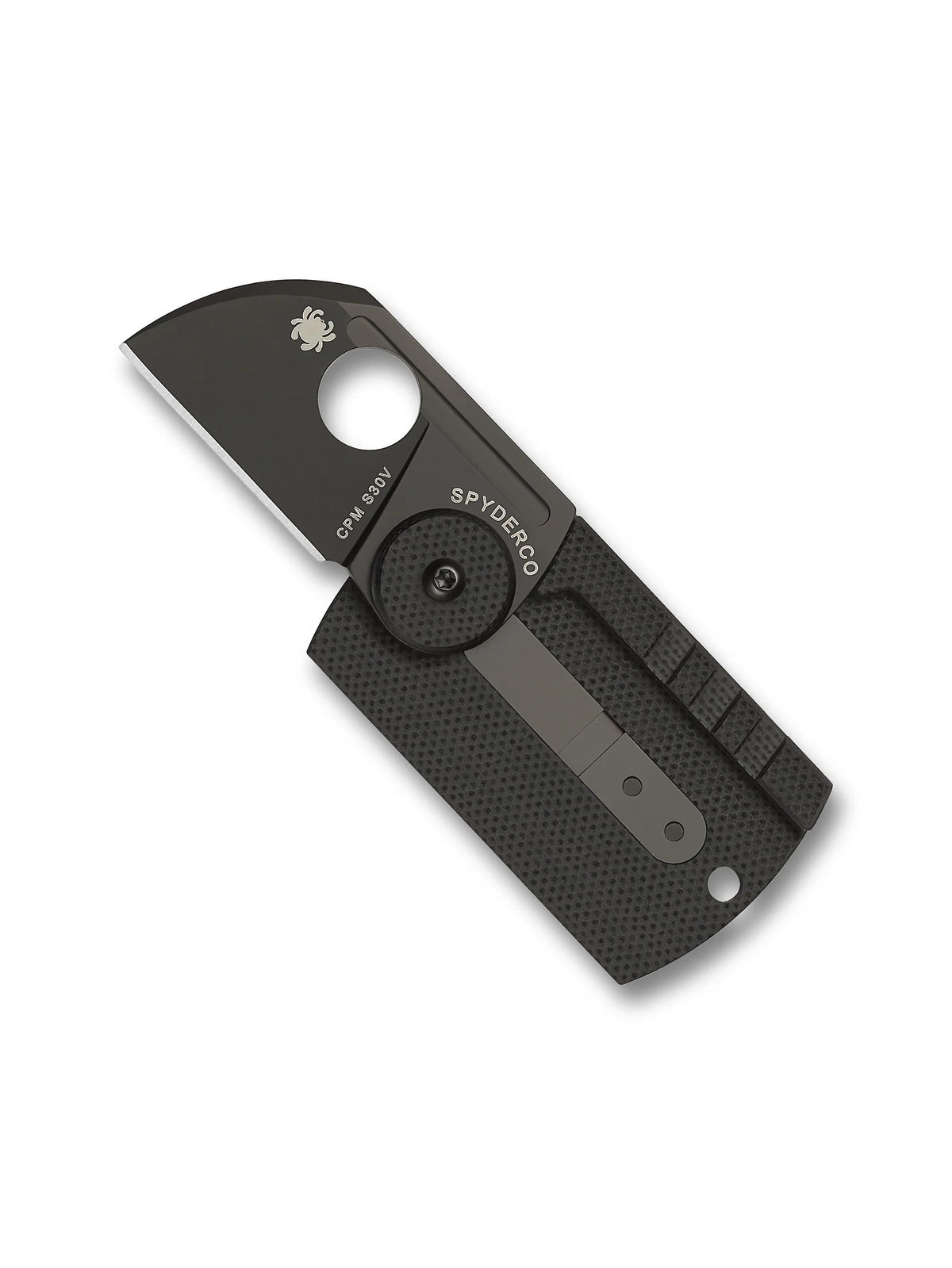 Spyderco Dog Tag Folder Carbon Fiber CPM S30V C188CFBBKP