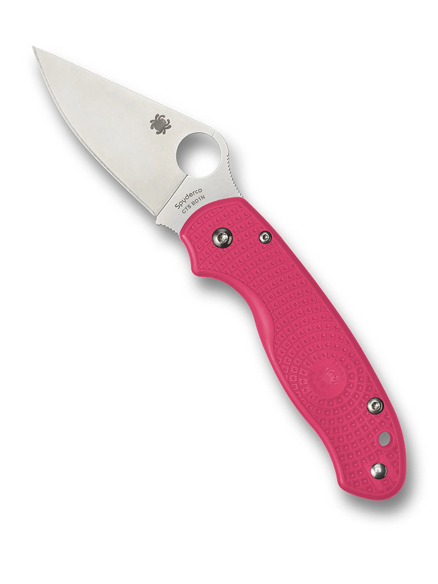 Spyderco Para® 3 Lightweight Pink Folding Knife CTS® BD1N Blade Pink FRN Handle C223PPN
