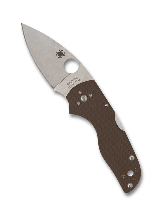 Spyderco Lil' Native® Mid Back Lock Brown G-10 CPM® 15V® Sprint Run® C230MBGPBN15V