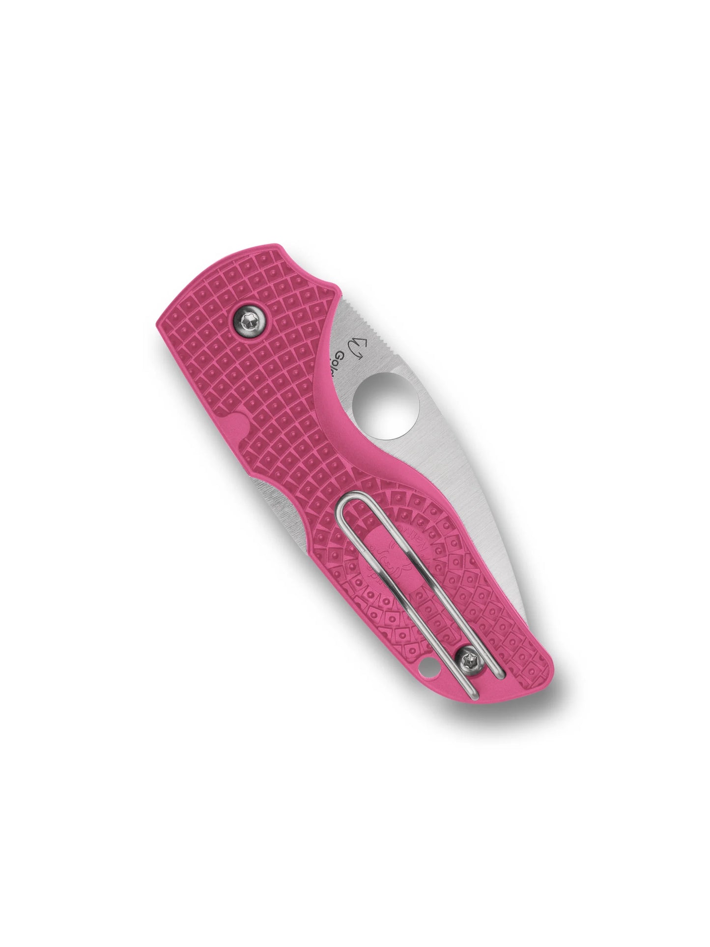 Spyderco Lil' Native® Lightweight Folding Knife – 2.42" CTS BD1N Full-Flat Blade, Pink FRN Handle | C230PPN
