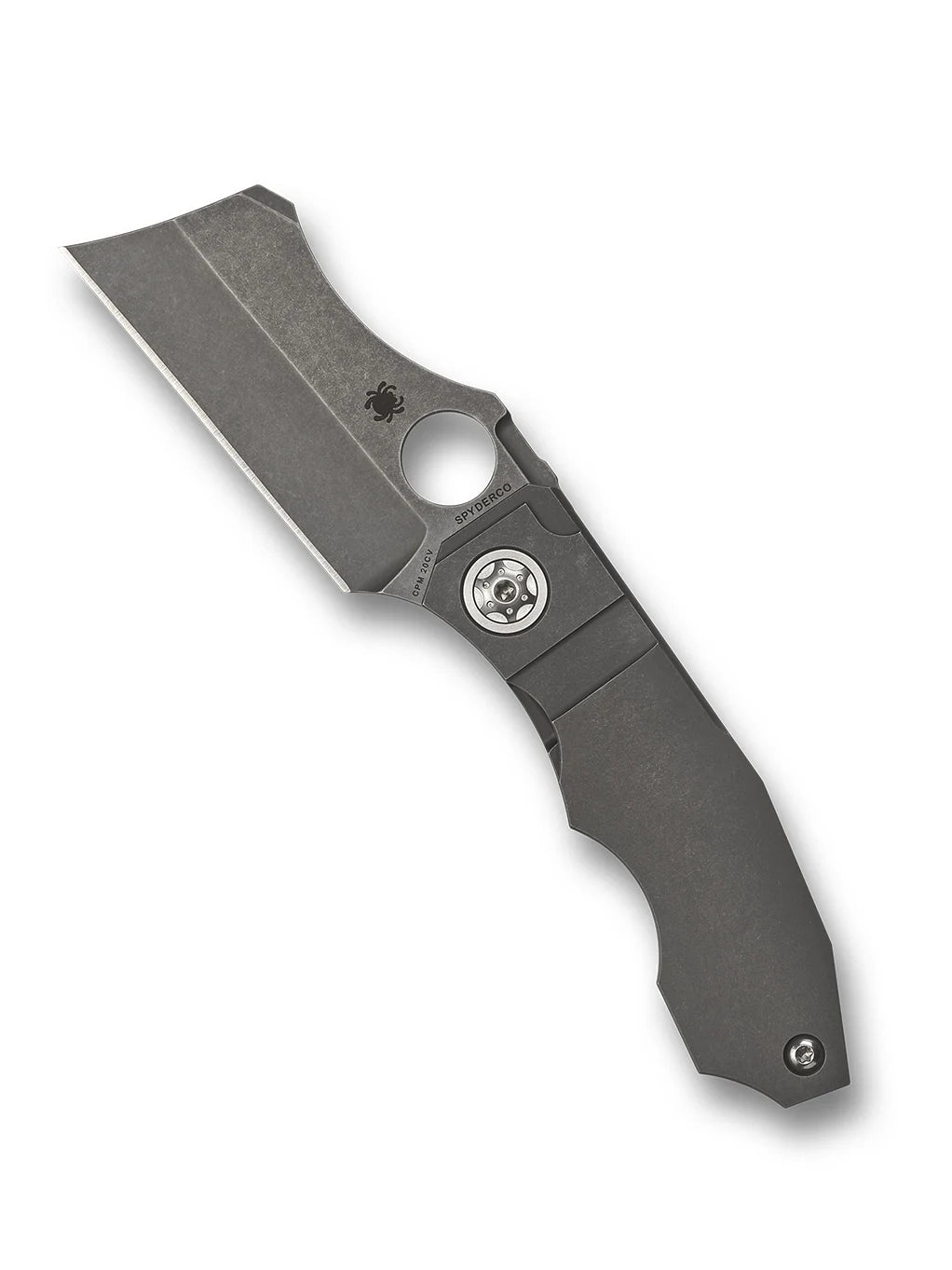 Spyderco Stovepipe Titanium CPM 20CV Folding Knife C260TIP