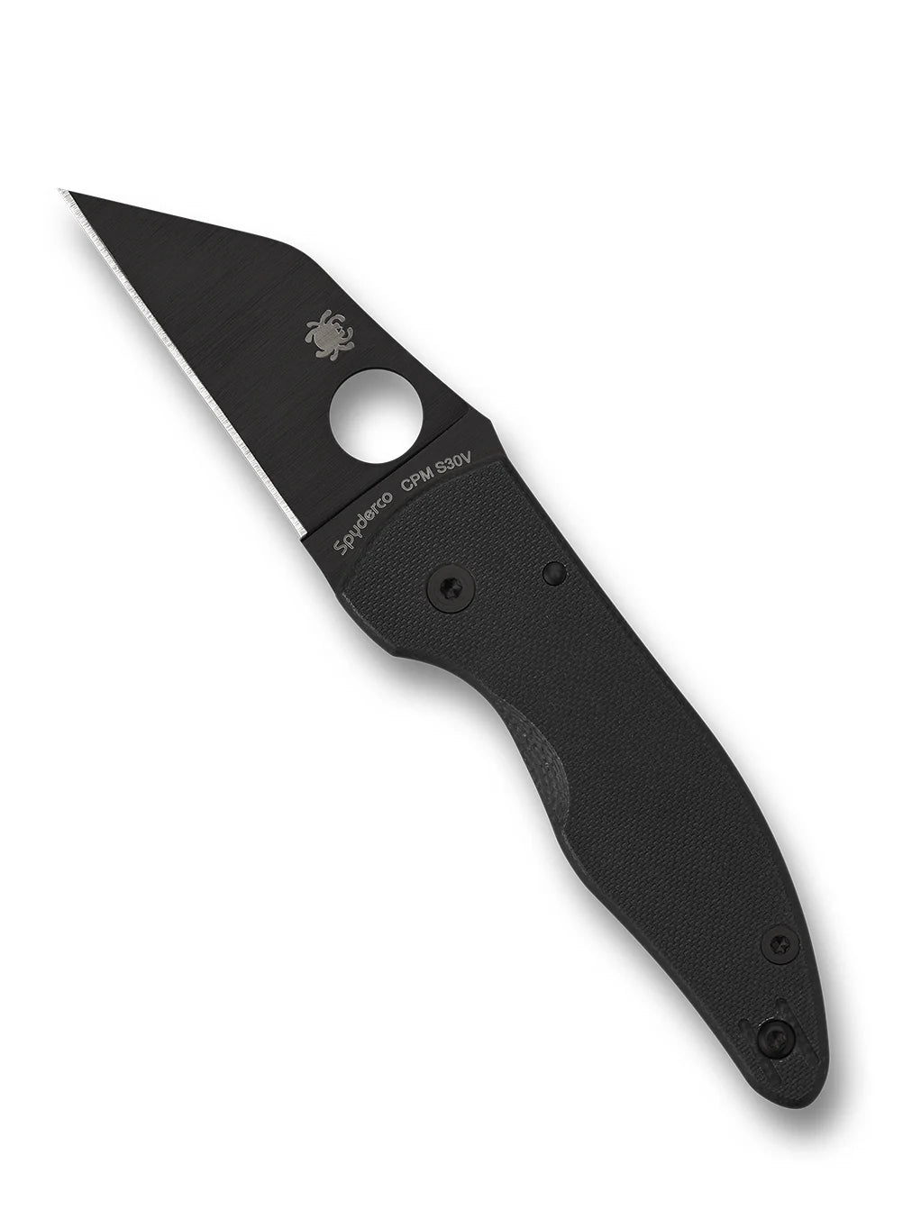 Spyderco MicroJimbo Folding Knife | CPM S30V Steel | Black G-10 | C264GPBK