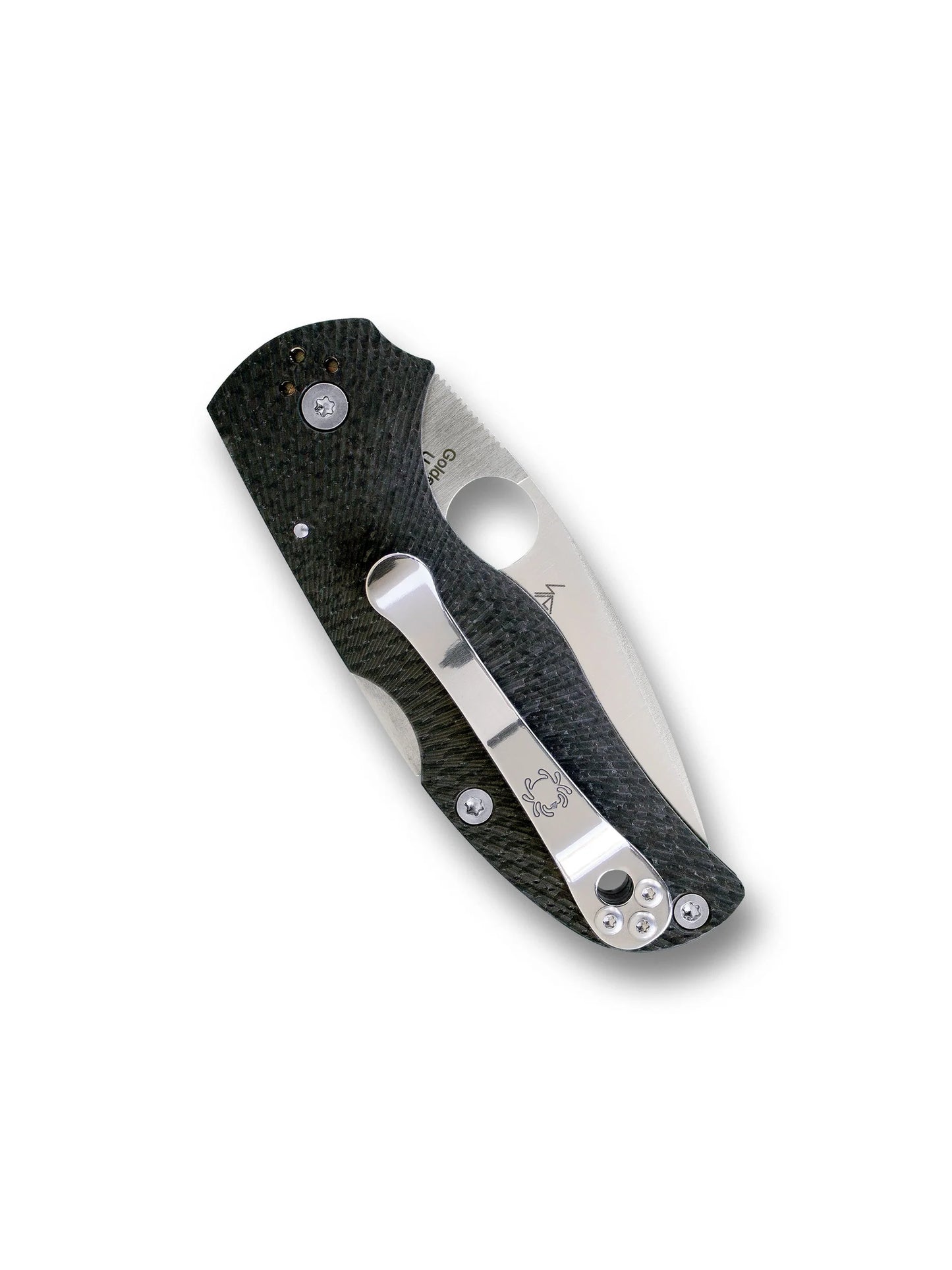 Spyderco Native® 5 Fluted Carbon Fiber Folding Knife – 2.95" CPM S90V Full-Flat Ground Blade, Fluted Carbon Fiber Handle | C41CFFP5