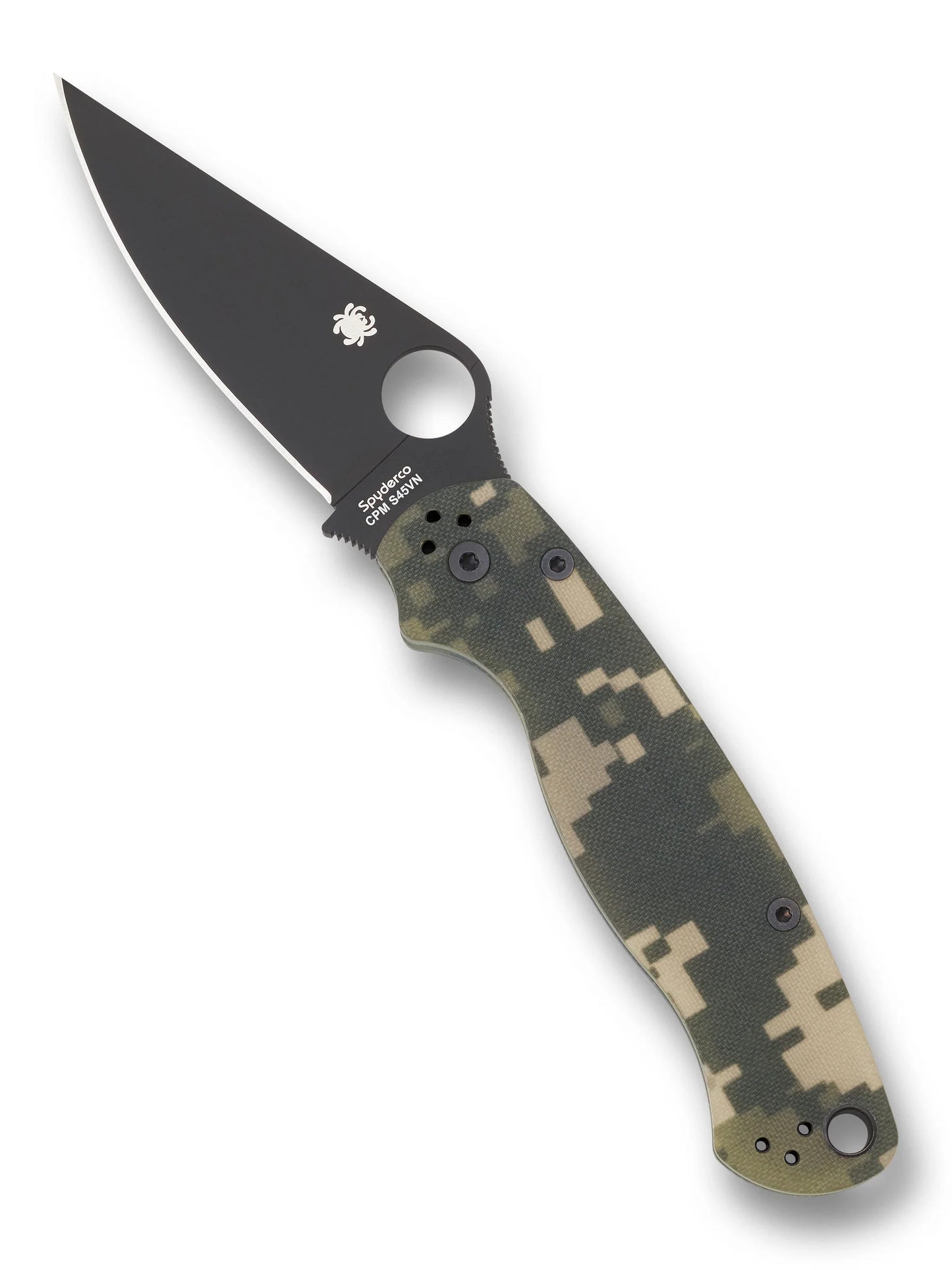 Spyderco Para Military 2 CPM S45VN Folding Knife | Black G-10 | C81GPCMOBK2