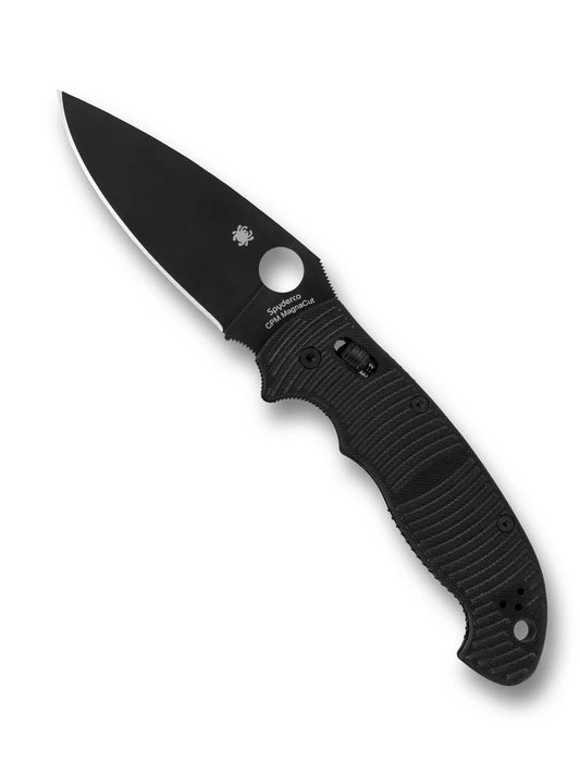 SPYDERCO Manix® 2XL Salt® Black G-10 CPM® MagnaCut® Black Blade C95GMCBKP2