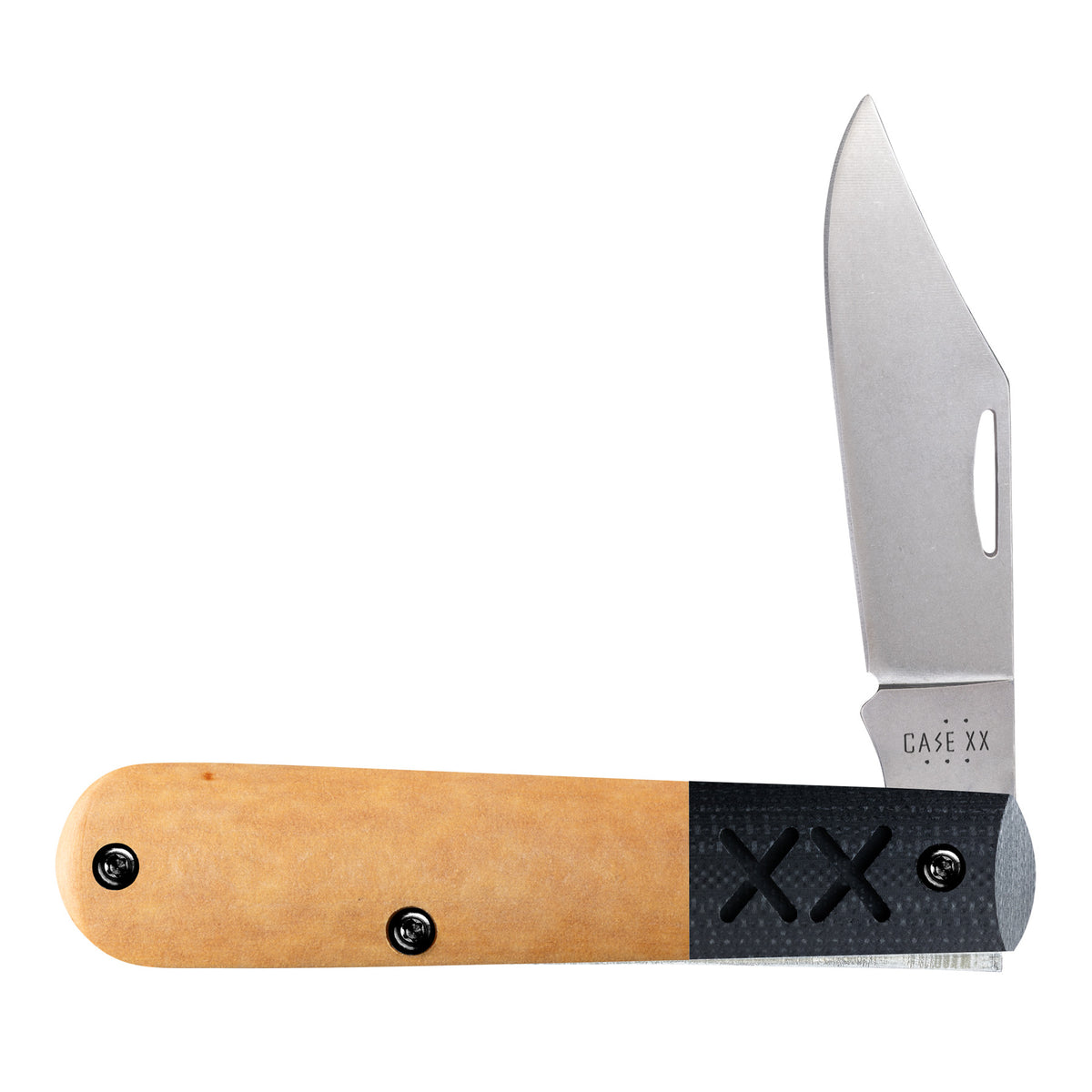 Case Crossroads Smooth Maple XR Barlow Folding Knife 2.5" Clip Point CAS53160