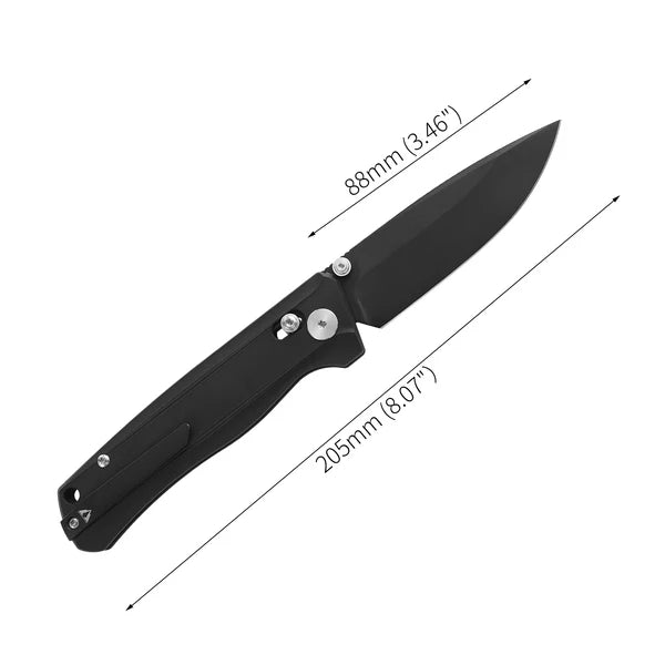 CMB Braveman CMB-17B – S35VN Axis Lock Titanium Folding Knife (PVD Black)