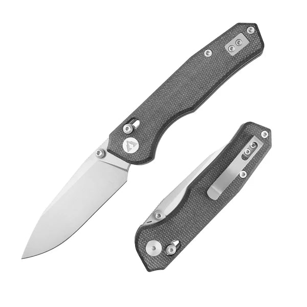 CMB Explorer CMB-18C – 14C28N Satin Blade Axis Lock Folding Knife with Micarta Handle