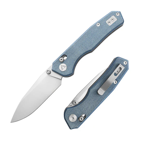 CMB Explorer CMB-18D – Satin Blade 14C28N Axis Lock Folding Knife with Micarta Handle
