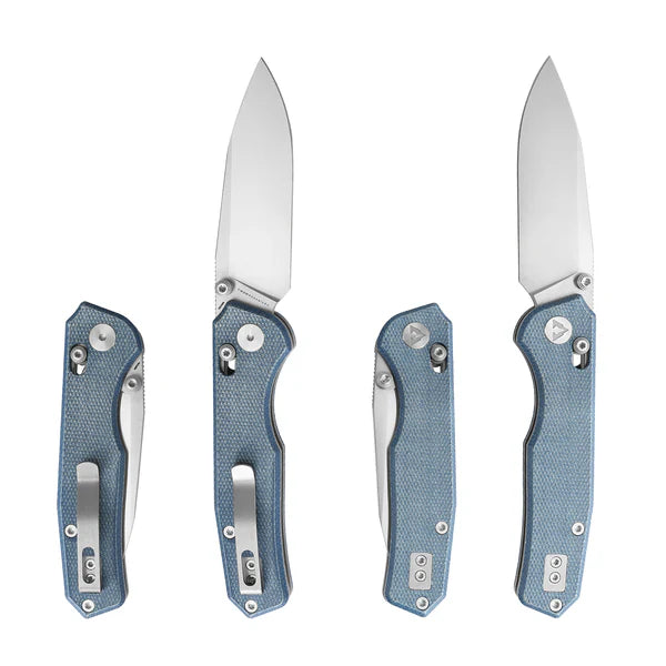 CMB Explorer CMB-18D – Satin Blade 14C28N Axis Lock Folding Knife with Micarta Handle