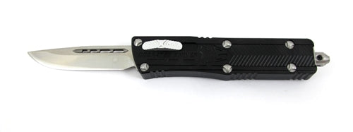 CobraTec® Small Sidewinder OTF Automatic Knife – Satin D2 Drop Point sbswdns