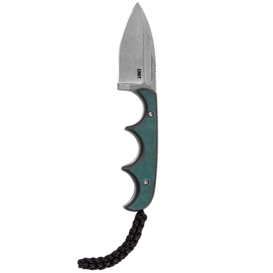CRKT Minimalist Fixed Blade Green Black 2.15in Plain SW Spear Point CR2396