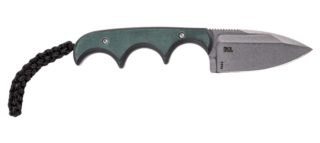 CRKT Minimalist Fixed Blade Green Black 2.15in Plain SW Spear Point CR2396
